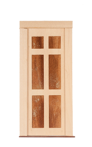 Dollhouse Miniature DOOR - 6 FLAT PANEL